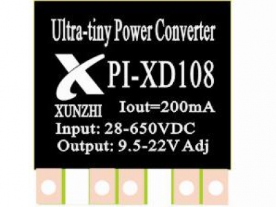PI-XD108宽输入超微功耗电源模块/输 入:28V-650Vdc 输出9.5Vdc-22Vdc,200mA